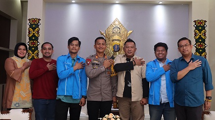Kapolres Bontang Terima Audensi Panitia Musda KNPI:Diharapkan Ikut Mensukseskan Pemilu 2024