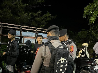 Antisipasi Kerawanan Jelang Pemilu 2024, Sat Samapta Polres Bontang Tingkatkan Patroli Malam