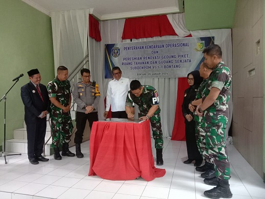 Perkokoh Sinergitas TNI POLRI dan Pemkot Bontang, Waka Polres Bontang hadiri kegiatan di Subdenpom TNI Bontang