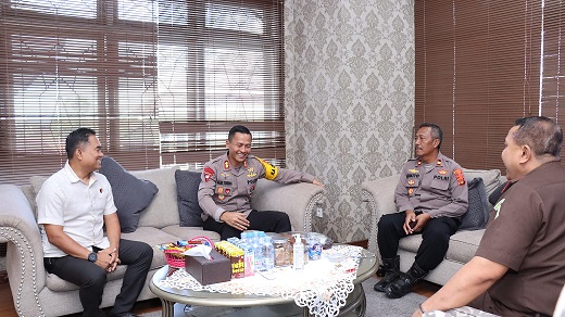 Jaga dan Tegakkan Supremasi Hukum, Polres Bontang Silaturahmi Ke Pengadilan Negeri Bontang Dan Kejaksaan Negeri Bontang