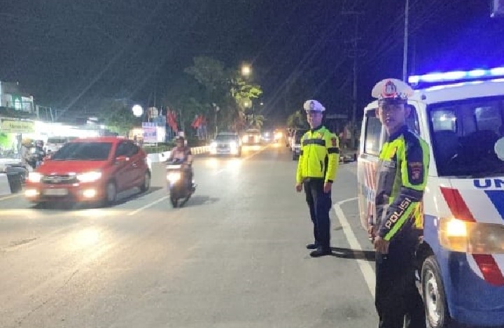 Masyarakat Resah Karena Aksi Balap Liar, Sat Lantas Polres Bontang Tingkatkan Pergelaran Personil