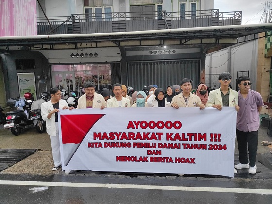 Andil Untuk Pesta Demokrasi, BEM STIT Syamsul Ma’arif Bontang Orasi ANTI HOAX DAN PEMILU DAMAI