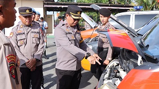 Pastikan Pelayanan Prima Terhadap Masyarakat, Waka Polres Bontang Cek Kondisi Sarana Penduikung