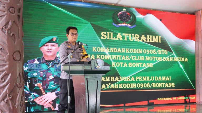 Jalin Kebersamaan, TNI – Polri, Club Motor Dan Media Bersinergi Untuk Sukses Dan Amankan Pemilu 2024