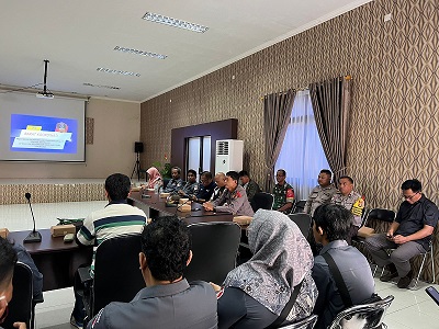 Waka Polsek Bontang Utara Hadiri Rakor Pengawasan Pemasangan Algaka
