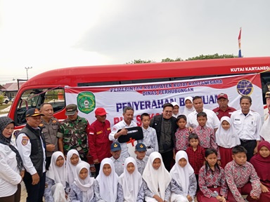 Kasium Polsek Muara Badak Hadiri Kunker Wakil Bupati Kutai Kartanegara di Kecamatan Muara Badak
