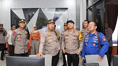 PJU Polda Kaltim Pantau Situasi Pemungutan Suara di Polres Bontang