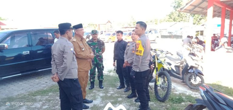Waka Polres Bontang Tinjau Pengamanan Rekapitulasi Penghitungan Suara di Marangkayu