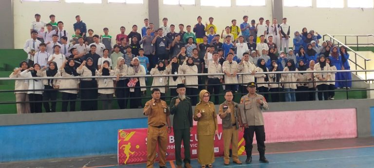Kapolsek Bontang Utara Hadiri Pembukaan Turnamen Futsal SMABU CUP IV tingkat pelajar SMU