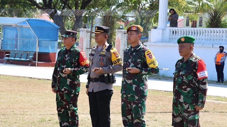 Persiapan Kunjungan Presiden RI Personil Polres Bontang Mengikuti Gelar Apel Pasukan Pengamanan
