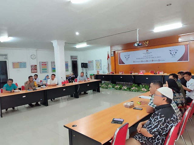 Rakor Persiapan Rekapitulasi dan Penetapan Hasil Penghitungan Perolehan Suara Tingkat Kota, Polres Bontang Siapkan Personil Pengamanan