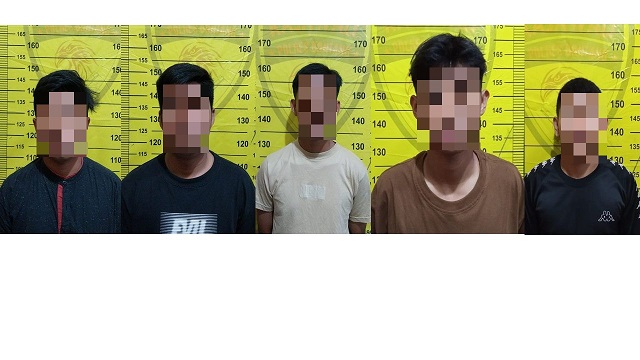 Tim Rajawali Polres Bontang Ciduk 5 Orang Pemain Judi