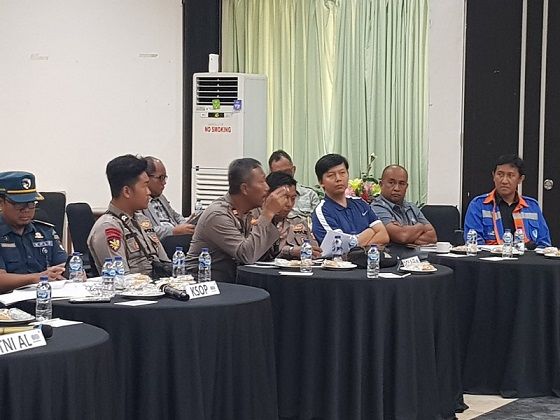 Polres Bontang Hadir Dalam Joint Exercise International Ship and Port Fasility Security (ISPS) Code 2024