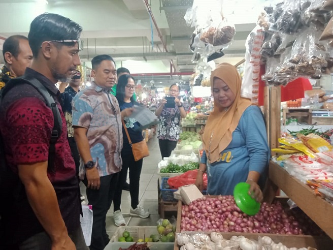 Satgas Pangan Polres Bontang Laksanakan Sidak Sembako