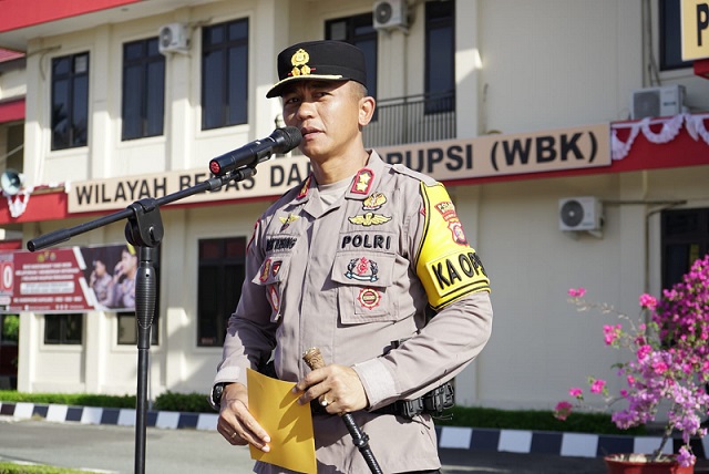 Kapolres Bontang Pimpin Upacara Bendera Hari Kesadaran Nasional, Tingkatkan Kualitas Pengabdian Serta Kesetiaan Kepada Bangsa Dan Negara