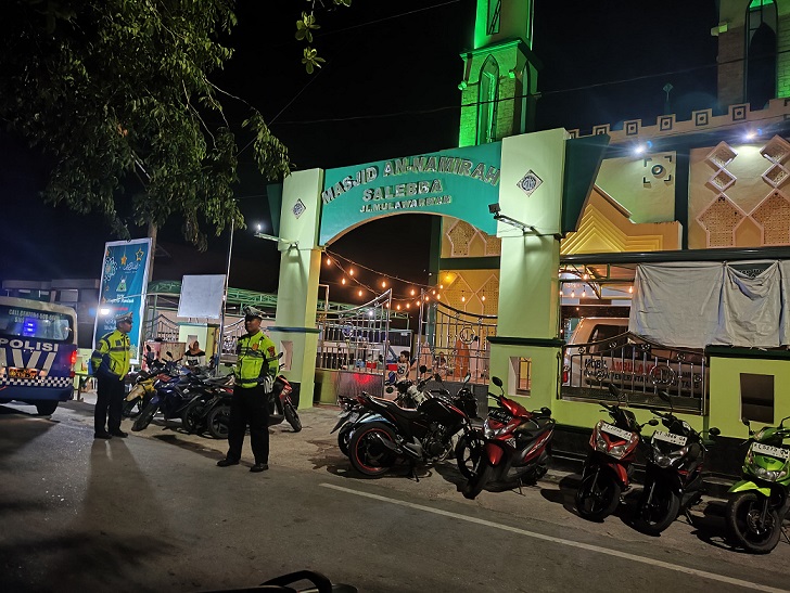 Hilangkan Adanya Niat Dan Kesempatan Pelaku Kriminalitas, Sat Lantas Polres Bontang Rutin Patroli Blue Light