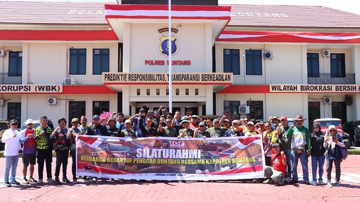 IOF Ikut Berkontribusi dalam Harkamtibmas, Komunitas Hobi Silaturrahmi Bersama Kapolres
