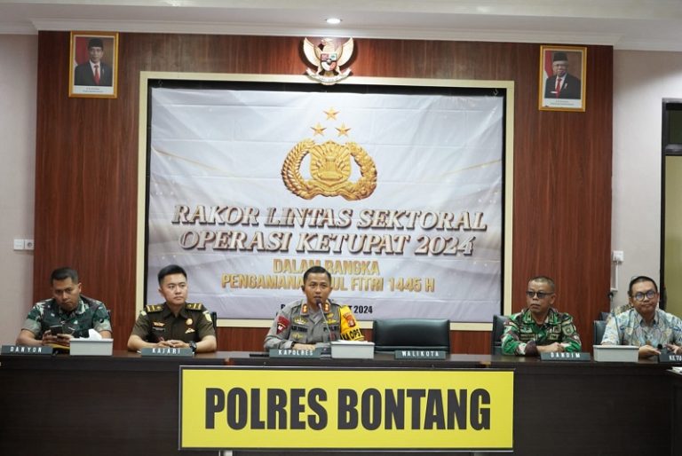 Siap Amankan Idul Fitri 1445 H, Polres Bontang Laksanakan Rakor Lintas Sektoral