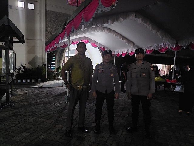 Amankan Ibadah Sabtu Sunyi, Polsek Bontang Utara Terjunkan Personil Pengamanan