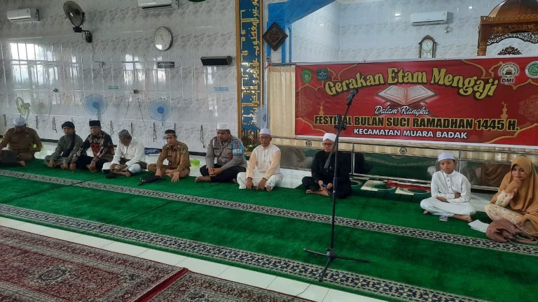 Ciptakan Generasi Unggul Dengan Pondasi Mental Yang Kuat, Polsek Muara Badak Dukung Gerakan Etam Mengaji