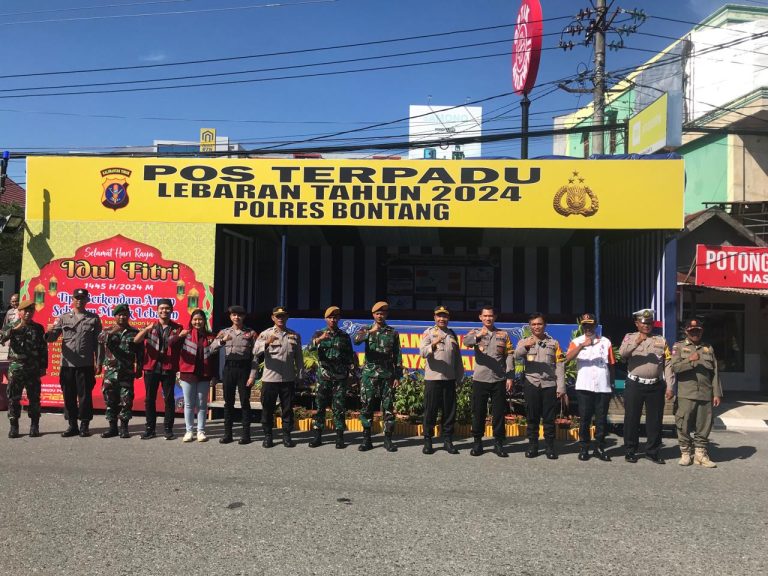 Cek Kesiapan Tim Supervisi Ro Ops Polda Kaltim laksanakan Supervisi Operasi Ketupat Mahakam 2024 di Pos PAM Terpadu Ramayana Bontang