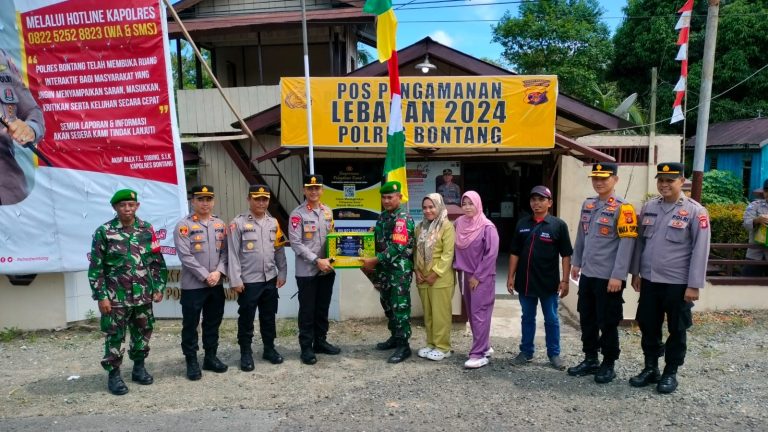 Pastikan kesiapan personil, Kapolres Bontang Tinjau Pos Pam Marangkayu