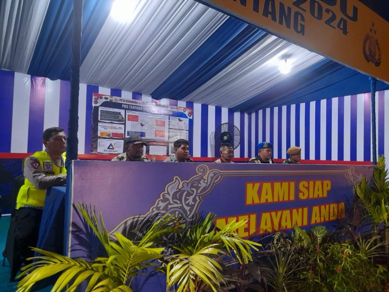 H + 5 Lebaran, Pospam Simpang Ramayana tetap siaga Amankan Mudik Lebaran Tahun 2024