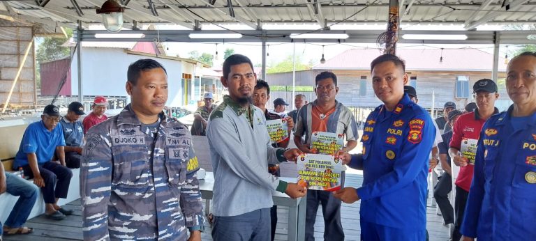 Upaya Preemtif Minimalisir Laka Perairan, Sat Polair Polres Bontang Galakkan Sosialisasi