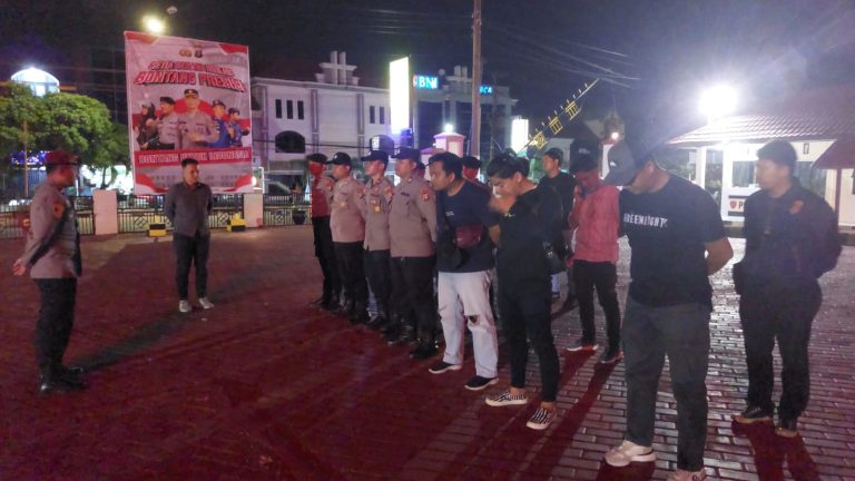 Cipta Kondisi Jelang Pilkada serentak 2024, Polres Bontang Gelar Patroli Gabungan Peleton Siaga 3