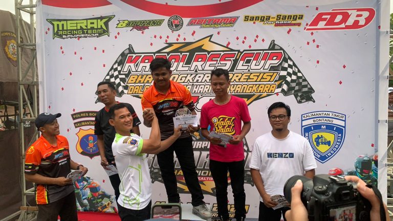 Wadahi Pecinta Uji Adrenalin, Polres Bontang Sukses Gelar Perhelatan Kapolres Cup Race Kejurprov Seri II Kaltim