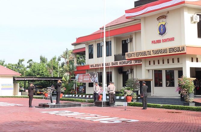 Kapolres Bontang pimpin Upacara Hari Kebangkitan Nasional tahun 2024 dengan tema bangkit untuk Indonesia emas