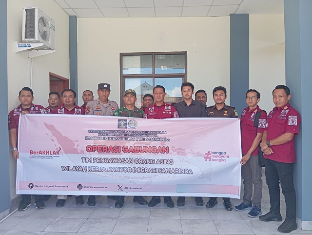 Kapolsek Bontang Selatan hadiri Kegiatan Oprasi Gabungan Timpora tingkat Kecamatan Kota Bontang