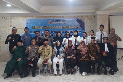 Pelantikan Anggota Pengawas Kelurahan/Desa (PKD) dalam Penyelenggaraan Pemilihan Umum Tahun 2024 Kota Bontang