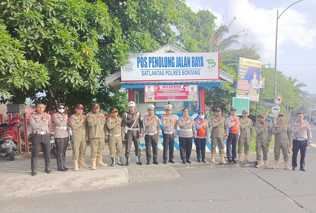 Tim Supervisi DitLantas Polda Kaltim Melakukan Penilaian Kawasan Tertib Lalu Lintas di Polres Bontang