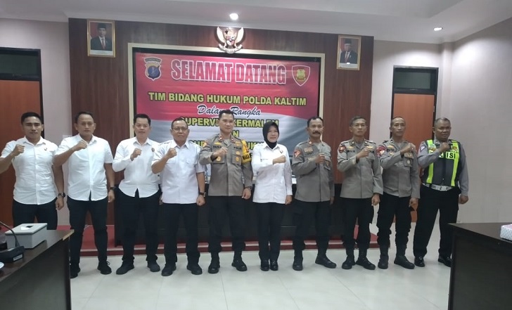Polres Bontang laksanakan Supervisi Bidang Hukum dan Kermalem oleh Tim Bidkum Polda Kaltim