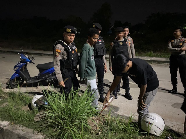 Patroli Sat Samapta Polres Bontang Giat Antisipasi Balap Liar di Kota Bontang