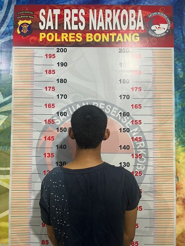 Edarkan Sabu, Seorang Pemuda diamankan Sat Resnarkoba Polres Bontang