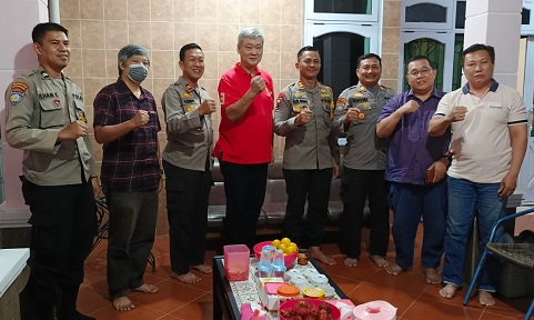 Silaturahmi dan Bekesah Kapolres Bontang dengan Paguyuban Tionghoa Kota Bontang