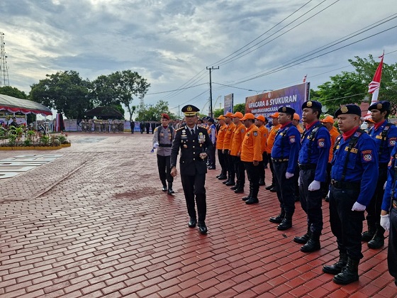 Berjalan penuh Hikmat, Polres Bontang laksanakan Upacara Peringatan Hari Bhayangkara Ke-78
