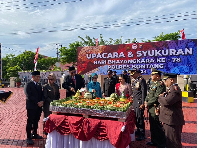 Bersama Masyarakat, Polres Bontang gelar Syukuran Peringatan Hari Bhayangkara Ke-78