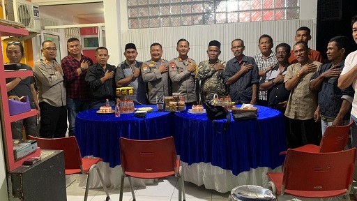 Bekesah Kapolres Bontang dengan Kerukunan Keluarga Luwu Raya Bontang