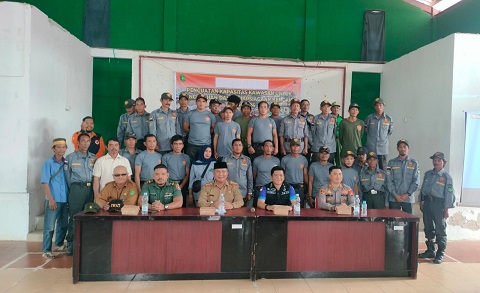 Polsek Marangkayu, Sosialisasikan Penguatan Kapasitas Kawasan Hadapi Bencana