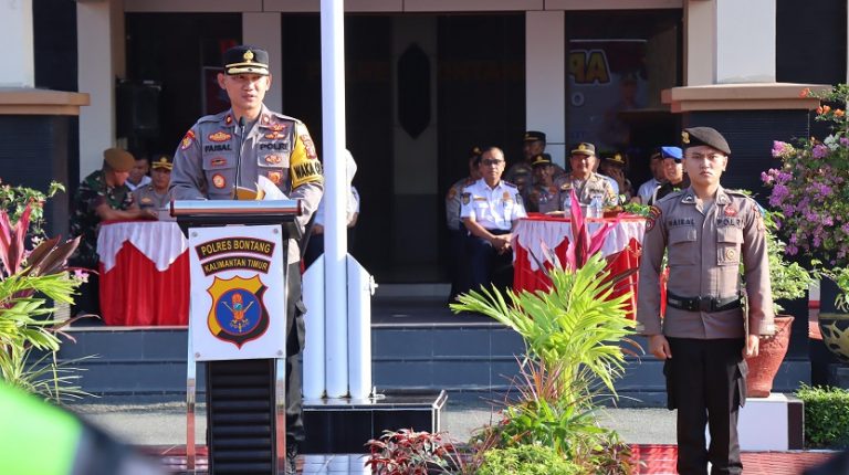 Waka Polres Bontang pimpin Gelar Pasukan Ops Patuh Mahakam 2024