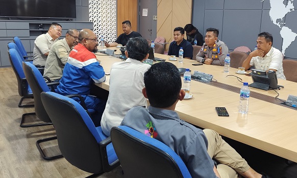 Kapolsek Muara Badak Gelar Bekesah dengan Pimpinan Pertamina Hulu Sanga-Sanga