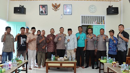 Silaturahmi Kapolres Bontang dengan Paguyupan Madura Kec. Muara Badak