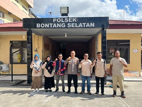 Kapolsek Bontang Selatan Gelar Audensi dengan PPK jelang Pilkada Serentak 2024