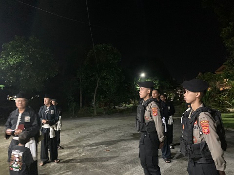 Beri rasa aman, Polres Bontang laksanakan Pengamanan Pengukuhan Warga Baru PSHT 2024