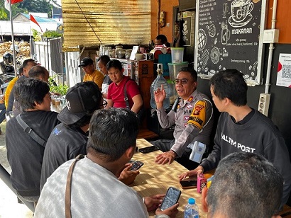 Sat Lantas Polres Bontang gelar Wawancara Bersama Media Terkait Aksi Balap Liar dan Sosialisasi Kamseltibcar Lantas