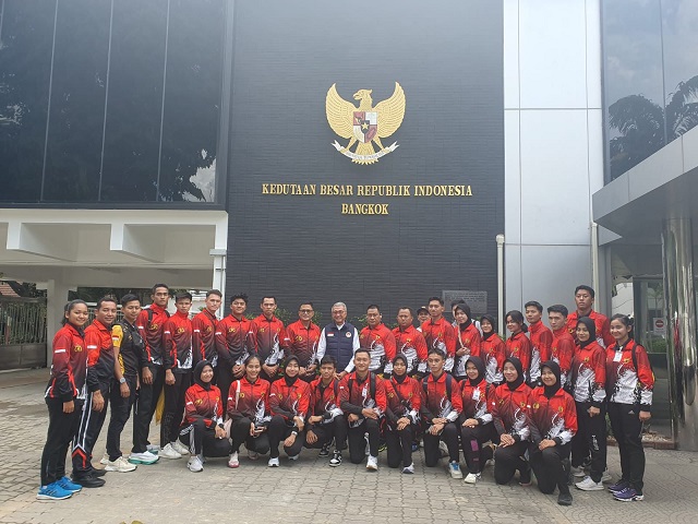 SSDM POLRI- Tim Taekwondo Garbha Presisi Polri Bertanding di Bangkok, Dubes RI Untuk Thailand: Jadilah Juara