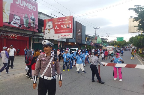 Polres Bontang Amankan Deklarasi Merdeka Bersama Bakal Calon Walikota dan Wakil Walikota Basri Rase – H. Chusnul Dhihin